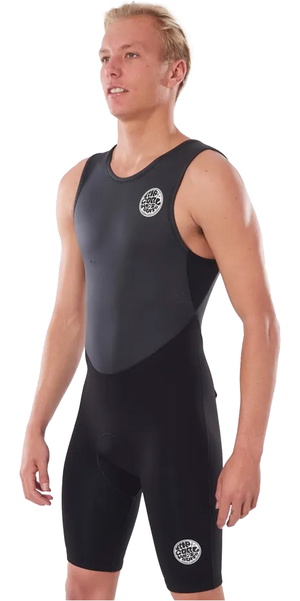 2026 Rip Curl Mens Dawn Patrol 2mm Short John Wetsuit 116MSP - Black